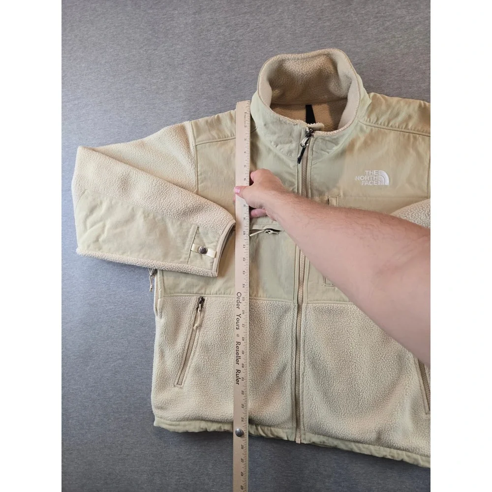 The‎ North Face Ripstop Denali Jacket Mens Medium Beige NF0A86ZU Fleece Full Zip